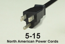 NEMA 5-15 Power Supply AC Power Cords and AC Cables