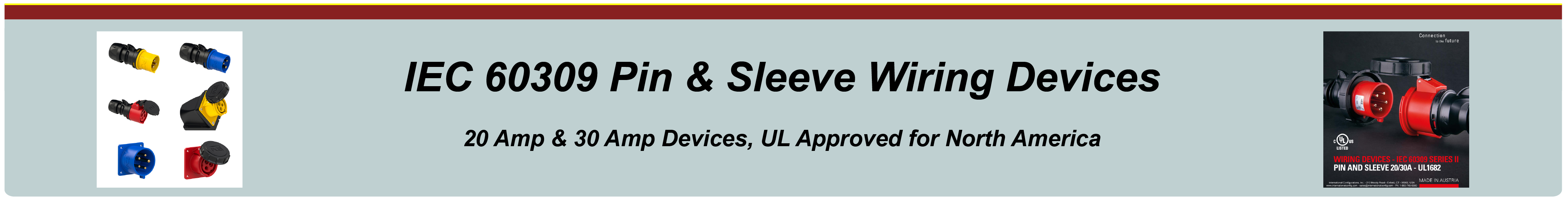 PCE IEC 60309 Pin and Sleeve Electrical Devices