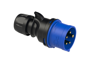 PCE 0259-9H, PLUG, 30A/32A-120/208V, SPLASHPROOF IP44, 9h, 4P-5W, COMPRESSION STRAIN RELIEF, BLUE.
<br>PIN & SLEEVE PLUG. cULus, OVE approved. Conformity Standards, UL 1682, UL 1686, IEC 60309-1, IEC 60309-2, CSA C22.2 182.1, CEE, EN 60309-1, EN 60309-2.

<br><font color="yellow">Notes: </font>
<br><font color="yellow">*</font> Letter H in the part number indicates a larger cable entry.
<br><font color="yellow">*</font> View "Dimensional Data Sheet" for extended product detail specifications and device measurement drawing.
<br><font color="yellow">*</font> View "Associated Products 1" for general overview of devices within this product category.
<br><font color="yellow">*</font> View "Associated Products 2" to download IEC 60309 Pin & Sleeve Brochure containing the complete cULus listed range of pin & sleeve devices.
<br><font color="yellow">*</font> Select mating IEC 60309 IP44 splashproof and IP67 watertight devices individually listed below under related products. Scroll down to view.