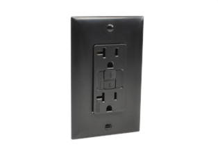 20 AMPERE-125 VOLT NEMA 5-20R GFCI DUPLEX OUTLET, (60Hz), 4mA-6mA TRIP, CLASS A RATED, SHUTTERED CONTACTS, AUTOMATIC GFCI CIRCUIT TEST, TEST / RESET BUTTONS, ON / OFF LIGHT & TRIP INDICATOR, IMPACT RESISTANT NYLON BODY & WALL PLATE, AUTOMATIC GROUND FEATURE, BACK AND SIDE WIRED TERMINALS ACCEPT #10, 12, 14 AWG CONDUCTORS, 2 POLE-3 WIRE GROUNDING, (2P+E). BLACK.

<br><font color="yellow">Notes: </font> 
<br><font color="yellow">*</font> Operating and storage temp. = -35C to +66C, 10ka short circuit rating.
<br><font color="yellow">*</font> Automatic circuit test = GFCI circuit tested automatically every 3 seconds.
<br><font color="yellow">*</font> Safelock protection = Outlet power shuts off if internal components damaged.
<br><font color="yellow">*</font> Miswire protection = Power to outlet & downstream outlets prevented if line / load terminals are wired incorrectly.
