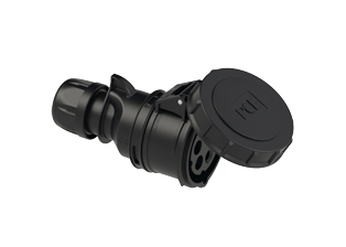 PCE 21592-5, CONNECTOR, 20A-347/600V, WATERTIGHT IP67, 5h, 4P5W, COMPRESSION STRAIN RELIEF, BLACK.
<br>PIN & SLEEVE CONNECTOR. cULus approved. Conformity Standards, UL 1682, UL 1686, IEC 60309-1, IEC 60309-2, CSA C22.2 182.1

<br><font color="yellow">Notes: </font>
<br><font color="yellow">*</font> View "Dimensional Data Sheet" for extended product detail specifications and device measurement drawing.
<br><font color="yellow">*</font> View "Associated Products 1" for general overview of devices within this product category.
<br><font color="yellow">*</font> View "Associated Products 2" to download IEC 60309 Pin & Sleeve Brochure containing the complete cULus listed range of pin & sleeve devices.
<br><font color="yellow">*</font> Select mating IEC 60309 IP44 splashproof and IP67 watertight devices individually listed below under related products. Scroll down to view.