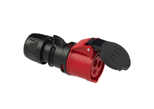 PCE 2239-7, CONNECTOR, 30A-480V, SPLASHPROOF IP44, 7h, 2P3W, COMPRESSION STRAIN RELIEF, RED.
<br>PIN & SLEEVE CONNECTOR. cULus approved. Conformity Standards, UL 1682, UL 1686, IEC 60309-1, IEC 60309-2, CSA C22.2 182.1

<br><font color="yellow">Notes: </font>
<br><font color="yellow">*</font> View "Dimensional Data Sheet" for extended product detail specifications and device measurement drawing.
<br><font color="yellow">*</font> View "Associated Products 1" for general overview of devices within this product category.
<br><font color="yellow">*</font> View "Associated Products 2" to download IEC 60309 Pin & Sleeve Brochure containing the complete cULus listed range of pin & sleeve devices.
<br><font color="yellow">*</font> Select mating IEC 60309 IP44 splashproof and IP67 watertight devices individually listed below under related products. Scroll down to view.