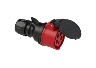 PCE 2259-6H, CONNECTOR, 30A/32A-200/346V TO 240/415V, SPLASHPROOF IP44, 6h, 4P-5W, COMPRESSION STRAIN RELIEF, RED.
<br>PIN & SLEEVE CONNECTOR. cULus, OVE approved. Conformity Standards, UL 1682, UL 1686, IEC 60309-1, IEC 60309-2, CSA C22.2 182.1, CEE, EN 60309-1, EN 60309-2.

<br><font color="yellow">Notes: </font>
<br><font color="yellow">*</font> Letter H in the part number indicates a larger cable entry.
<br><font color="yellow">*</font> View "Dimensional Data Sheet" for extended product detail specifications and device measurement drawing.
<br><font color="yellow">*</font> View "Associated Products 1" for general overview of devices within this product category.<br><font color="yellow">*</font> View "Associated Products 2" to download IEC 60309 Pin & Sleeve Brochure containing the complete cULus listed range of pin & sleeve devices.
<br><font color="yellow">*</font> Select mating IEC 60309 IP44 splashproof and IP67 watertight devices individually listed below under related products. Scroll down to view.