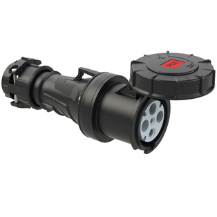 PCE 2349-6, CEE-connector 60A 3P4W 6h IP69k UL