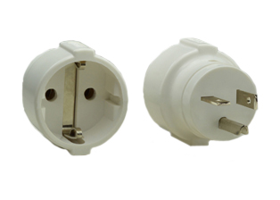NEMA 6-20P / EUROPEAN CEE 7/3 SCHUKO (EU1-16R) 16 AMPERE-250 VOLT PLUG ADAPTER, 2 POLE-3 WIRE GROUNDING (2P+E). WHITE. 

<br><font color="yellow">Notes: </font> 
<br><font color="yellow">*</font> Connects European CEE 7/7 type F plugs, CEE 7/4 type E plugs, CEE 7/16 type C (Europlug) WITH <font color="yellow"> NEMA 6-20R (20A-250V)</font> OUTLETS. GRAY. 
<br><font color="yellow">*</font><font color="yellow">*</font> Scroll down to view related product groups including similar adapters or select from Adapter Links and Transformer Links.
<br><font color="yellow">*</font> Adapter Links:  
<font color="yellow">-</font> <a href="https://www.internationalconfig.com/plug_adapt.asp" style="text-decoration: none">Country Specific Adapters</a> <font color="yellow">-</font> <a href="https://www.internationalconfig.com/universal_plug_adapters_multi_configuration_electrical_adapters.asp" style="text-decoration: none">Universal Adapters</a> <font color="yellow">-</font> <a href="https://www.internationalconfig.com/icc5.asp?productgroup=%27Plug%20Adapters%2C%20International%27" style="text-decoration: none">Entire List of Adapters</a> <font color="yellow">-</font> <a href="https://www.internationalconfig.com/Electrical_Adapters_C13_C14_C19_C20_C15_C7_C5_C21_60309_and_Electrical_Adapter_Power_Cords.asp" style="text-decoration: none">IEC 60320 Adapters</a> <font color="yellow">-</font><BR> <a href="https://www.internationalconfig.com/icc6.asp?item=IEC60320-Power-Cord-Splitters" style="text-decoration: none">IEC 60320 Splitter Adapters </a> <font color="yellow">-</font> <a href="https://www.internationalconfig.com/icc6.asp?item=IEC60320-Power-Cord-Splitters" style="text-decoration: none">NEMA Splitter Adapters </a> <font color="yellow">-</font> <a href="https://www.internationalconfig.com/icc6.asp?item=888-2126-ADPU" style="text-decoration: none">IEC 60309 Adapters</a> <font color="yellow">-</font> <a href="https://www.internationalconfig.com/cordhelp.asp" style="text-decoration: none">Worldwide and IEC Power Cord Selector</a>.
<br><font color="yellow">*</font> Transformer Links: <font color="yellow">-</font> <a href="https://www.internationalconfig.com/icc6.asp?item=Transformers" style="text-decoration: none">Step-Up, Step-Down Transformers & Voltage Converters </a>.


