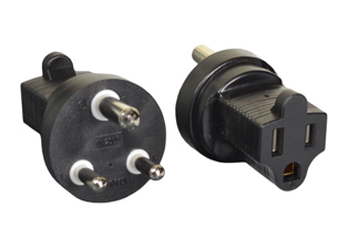 INDIA, SOUTH AFRICA 6 AMPERE-250 VOLT <font color="yellow"> TYPE D </font> PLUG ADAPTER, CONNECTS AMERICAN NEMA 5-15 PLUGS WITH INDIA IS1293 (IN2-6P), SOUTH AFRICA BS 546 (UK3-5P) 6A-250V <font color="yellow">"TYPE D"</font> OUTLETS, 2 POLE-3 WIRE GROUNDING (2P+E). BLACK.
<br><font color="yellow">*</font> View related products below for country specific universal and international worldwide plug adapters for all countries.

<br><font color="yellow">Notes: </font>  
<br><font color="yellow">*</font><font color="yellow">*</font> Scroll down to view related product groups including similar adapters or select from Adapter Links and Transformer Links.
<br><font color="yellow">*</font> Adapter Links:  
<font color="yellow">-</font> <a href="https://www.internationalconfig.com/plug_adapt.asp" style="text-decoration: none">Country Specific Adapters</a> <font color="yellow">-</font> <a href="https://www.internationalconfig.com/universal_plug_adapters_multi_configuration_electrical_adapters.asp" style="text-decoration: none">Universal Adapters</a> <font color="yellow">-</font> <a href="https://www.internationalconfig.com/icc5.asp?productgroup=%27Plug%20Adapters%2C%20International%27" style="text-decoration: none">Entire List of Adapters</a> <font color="yellow">-</font> <a href="https://www.internationalconfig.com/Electrical_Adapters_C13_C14_C19_C20_C15_C7_C5_C21_60309_and_Electrical_Adapter_Power_Cords.asp" style="text-decoration: none">IEC 60320 Adapters</a> <font color="yellow">-</font><BR> <a href="https://www.internationalconfig.com/icc6.asp?item=IEC60320-Power-Cord-Splitters" style="text-decoration: none">IEC 60320 Splitter Adapters </a> <font color="yellow">-</font> <a href="https://www.internationalconfig.com/icc6.asp?item=IEC60320-Power-Cord-Splitters" style="text-decoration: none">NEMA Splitter Adapters </a> <font color="yellow">-</font> <a href="https://www.internationalconfig.com/icc6.asp?item=888-2126-ADPU" style="text-decoration: none">IEC 60309 Adapters</a> <font color="yellow">-</font> <a href="https://www.internationalconfig.com/cordhelp.asp" style="text-decoration: none">Worldwide and IEC Power Cord Selector</a>.
<br><font color="yellow">*</font> Transformer Links: <font color="yellow">-</font> <a href="https://www.internationalconfig.com/icc6.asp?item=Transformers" style="text-decoration: none">Step-Up, Step-Down Transformers & Voltage Converters </a>.