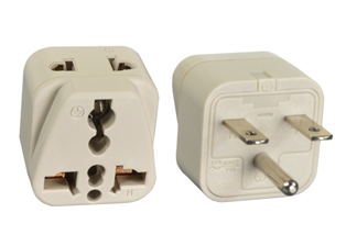 UNIVERSAL <font color="yellow"> MULTI-OUTLET </font> NEMA 6-15P PLUG ADAPTER, 10 AMPERE-250 VOLT, 2 POLE-3 WIRE GROUNDING (2P+E). IVORY. 

<br><font color="yellow">Notes:</font>
<br><font color="yellow">*</font> Adapter #30255-NS - Maximum in use electrical rating 10 Ampere 250 Volt. 
<br><font color="yellow">*</font> Connects European, British, Australia, International, NEMA 6-15P, NEMA 6-20P, NEMA 5-15P, NEMA 5-20P plugs, European CEE 7/7 type F plugs, CEE 7/4 type E plugs, CEE 7/16 type C (Euro plug) with <font color="yellow">NEMA 6-15R (15A-250V) & NEMA 6-20R (20A-250V) </font> outlets.
<br><font color="yellow">*</font> Add-on adapter #74900-SGA required for "Grounding / Earth" connection when #30255 is used with European, German, French "Schuko" CEE 7/7 & CEE 7/4 plugs.
<br><font color="yellow">*</font> Optional plug adapters with integral "Grounding / Earth" connection are #30120 and #30120-GB listed below in related products.
<br><font color="yellow">*</font> View related products below for country specific universal and international worldwide plug adapters for all countries. Scroll down to view.
