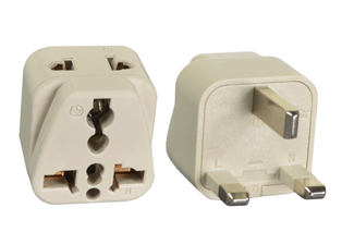 UNIVERSAL <font color="yellow">(MULTI-OUTLET)</font> BRITISH, UNITED KINGDOM, 13 AMPERE-250 VOLT <font color="yellow"> TYPE G </font> PLUG ADAPTER (UK1-13P). CONNECTS SOUTH AFRICA, INDIA <font color="yellow">"TYPE D"</font> 5A/6A PLUGS AND EUROPEAN, AUSTRALIA, NEMA, WORLDWIDE INTERNATIONAL PLUGS OUTLETS WITH BRITISH BS 1363 (UK1-13R) OUTLETS, 2 POLE-3 WIRE GROUNDING (2P+E). IVORY.

<br><font color="yellow">Notes: </font>
<br><font color="yellow">*</font> Adapter #30260-NS - Maximum in use electrical rating 13 Ampere 250 Volt.    
<br><font color="yellow">*</font> Add-on adapter #74900-SGA required for "Grounding / Earth" connection when #30260-NS is used with European, German, French "Schuko" CEE 7/7 & CEE 7/4 plugs.
<br><font color="yellow">*</font> Optional plug adapters with integral "Grounding / Earth" connection are #30140 and #30140-BLK listed below in related products.
<br><font color="yellow">*</font> View related products below for country specific universal and international worldwide plug adapters for all countries. Scroll down to view.
