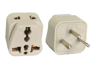 UNIVERSAL <font color="yellow">(MULTI-OUTLET)</font> ISRAEL 10 AMPERE-250 VOLT <font color="yellow"> TYPE H </font> PLUG ADAPTER. CONNECTS EUROPEAN, BRITISH, UK, AUSTRALIA, NEMA, WORLDWIDE / INTERNATIONAL PLUGS WITH ISRAEL SI 32 (IS1-16R) OUTLETS, 2 POLE-3 WIRE GROUNDING (2P+E). IVORY. 

<br><font color="yellow">Notes: </font> 
<br><font color="yellow">*</font> Adapter #30270-NS - Maximum in use electrical rating 10 Ampere 250 Volt.
<br><font color="yellow">*</font> Add-on adapter #74900-SGA required for "Grounding / Earth" connection when #30270 is used with European, German, French "Schuko" CEE 7/7 & CEE 7/4 plugs.
<br><font color="yellow">*</font> Optional plug adapters with integral "Grounding / Earth" connection are #30295 and #30295-GB listed below in related products.
<br><font color="yellow">*</font> View related products below for country specific universal and international worldwide plug adapters for all countries. Scroll down to view.
