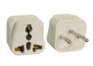 Type-J Switzerland Adapter to Universal Connector, Ivory