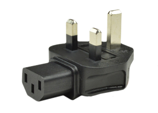 ADAPTER, BRITISH, UNITED KINGDOM BS 1363A TYPE G PLUG (UK1-13P), IEC 60320 C-13 CONNECTOR, 10 AMPERE-250 VOLT, 10 AMP. FUSED, 2 POLE-3 WIRE GROUNDING (2P+E), IMPACT RESISTANT RUBBER BODY. BLACK.  

<br><font color="yellow">Notes: </font> 
<br><font color="yellow">*</font> Connects IEC 60320 C-14 power cords & C-14 "Y" type splitter cords with British, United Kingdom BS 1363, BS 1363A outlets. Scroll down to view.
<br><font color="yellow">*</font><font color="yellow">*</font> Scroll down to view related product groups including similar adapters or select from Adapter Links and Transformer Links.
<br><font color="yellow">*</font> Adapter Links:  
<font color="yellow">-</font> <a href="https://www.internationalconfig.com/plug_adapt.asp" style="text-decoration: none">Country Specific Adapters</a> <font color="yellow">-</font> <a href="https://www.internationalconfig.com/universal_plug_adapters_multi_configuration_electrical_adapters.asp" style="text-decoration: none">Universal Adapters</a> <font color="yellow">-</font> <a href="https://www.internationalconfig.com/icc5.asp?productgroup=%27Plug%20Adapters%2C%20International%27" style="text-decoration: none">Entire List of Adapters</a> <font color="yellow">-</font> <a href="https://www.internationalconfig.com/Electrical_Adapters_C13_C14_C19_C20_C15_C7_C5_C21_60309_and_Electrical_Adapter_Power_Cords.asp" style="text-decoration: none">IEC 60320 Adapters</a> <font color="yellow">-</font><BR> <a href="https://www.internationalconfig.com/icc6.asp?item=IEC60320-Power-Cord-Splitters" style="text-decoration: none">IEC 60320 Splitter Adapters </a> <font color="yellow">-</font> <a href="https://www.internationalconfig.com/icc6.asp?item=IEC60320-Power-Cord-Splitters" style="text-decoration: none">NEMA Splitter Adapters </a> <font color="yellow">-</font> <a href="https://www.internationalconfig.com/icc6.asp?item=888-2126-ADPU" style="text-decoration: none">IEC 60309 Adapters</a> <font color="yellow">-</font> <a href="https://www.internationalconfig.com/cordhelp.asp" style="text-decoration: none">Worldwide and IEC Power Cord Selector</a>.
<br><font color="yellow">*</font> Transformer Links: <font color="yellow">-</font> <a href="https://www.internationalconfig.com/icc6.asp?item=Transformers" style="text-decoration: none">Step-Up, Step-Down Transformers & Voltage Converters </a>.