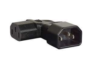 ADAPTER (EXTENSION), IEC 60320 RIGHT ANGLE C-14 PLUG, IEC 60320 LEFT ANGLE C-13 CONNECTOR. CONNECTS IEC 60320 C-14 PLUGS WITH IEC 60320 C-13 POWER CORDS, 2 POLE-3 WIRE GROUNDING (2P+E), 10 AMPERE-250 VOLT. BLACK. 

<br><font color="yellow">Notes: </font> 
<br><font color="yellow">*</font> "Y" type splitter adapters, IEC 60320 C-13, C-14, C-15, C-5, C-7, C-19, C-20 plug adapters & European C-14, C-20 adapters are listed below in related products. Scroll down to view.
<br><font color="yellow">*</font><font color="yellow">*</font> Scroll down to view related product groups including similar adapters or select from Adapter Links and Transformer Links.
<br><font color="yellow">*</font> Adapter Links:  
<font color="yellow">-</font> <a href="https://www.internationalconfig.com/plug_adapt.asp" style="text-decoration: none">Country Specific Adapters</a> <font color="yellow">-</font> <a href="https://www.internationalconfig.com/universal_plug_adapters_multi_configuration_electrical_adapters.asp" style="text-decoration: none">Universal Adapters</a> <font color="yellow">-</font> <a href="https://www.internationalconfig.com/icc5.asp?productgroup=%27Plug%20Adapters%2C%20International%27" style="text-decoration: none">Entire List of Adapters</a> <font color="yellow">-</font> <a href="https://www.internationalconfig.com/Electrical_Adapters_C13_C14_C19_C20_C15_C7_C5_C21_60309_and_Electrical_Adapter_Power_Cords.asp" style="text-decoration: none">IEC 60320 Adapters</a> <font color="yellow">-</font><BR> <a href="https://www.internationalconfig.com/icc6.asp?item=IEC60320-Power-Cord-Splitters" style="text-decoration: none">IEC 60320 Splitter Adapters </a> <font color="yellow">-</font> <a href="https://www.internationalconfig.com/icc6.asp?item=IEC60320-Power-Cord-Splitters" style="text-decoration: none">NEMA Splitter Adapters </a> <font color="yellow">-</font> <a href="https://www.internationalconfig.com/icc6.asp?item=888-2126-ADPU" style="text-decoration: none">IEC 60309 Adapters</a> <font color="yellow">-</font> <a href="https://www.internationalconfig.com/cordhelp.asp" style="text-decoration: none">Worldwide and IEC Power Cord Selector</a>.
<br><font color="yellow">*</font> Transformer Links: <font color="yellow">-</font> <a href="https://www.internationalconfig.com/icc6.asp?item=Transformers" style="text-decoration: none">Step-Up, Step-Down Transformers & Voltage Converters </a>.
