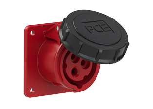 PCE 31392-7, STRAIGHT RECEPTACLE (60mmX60mm MOUNTING), 20A-480V, WATERTIGHT IP67, 7h, 2P3W, RED.
<br>PIN & SLEEVE PANEL MOUNT RECEPTACLE. cULus approved. Conformity Standards, UL 1682, UL 1686, IEC 60309-1, IEC 60309-2, CSA C22.2 182.1

<br><font color="yellow">Notes: </font>
<br><font color="yellow">*</font> View "Dimensional Data Sheet" for extended product detail specifications and device measurement drawing.
<br><font color="yellow">*</font> View "Associated Products 1" for general overview of devices within this product category.
<br><font color="yellow">*</font> View "Associated Products 2" to download IEC 60309 Pin & Sleeve Brochure containing the complete cULus listed range of pin & sleeve devices.
<br><font color="yellow">*</font> Select mating IEC 60309 IP44 splashproof and IP67 watertight devices individually listed below under related products. Scroll down to view.