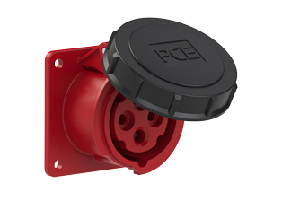 PCE 31492-6, STRAIGHT RECEPTACLE (60mmX60mm MOUNTING), 16A/20A-380V, WATERTIGHT IP67, 6h, 3P4W, RED.
<br>PIN & SLEEVE PANEL MOUNT RECEPTACLE. cULus, OVE approved. Conformity Standards, UL 1682, UL 1686, IEC 60309-1, IEC 60309-2, CSA C22.2 182.1, CEE, EN 60309-1, EN 60309-2.

<br><font color="yellow">Notes: </font>
<br><font color="yellow">*</font> View "Dimensional Data Sheet" for extended product detail specifications and device measurement drawing.
<br><font color="yellow">*</font> View "Associated Products 1" for general overview of devices within this product category.
<br><font color="yellow">*</font> View "Associated Products 2" to download IEC 60309 Pin & Sleeve Brochure containing the complete cULus listed range of pin & sleeve devices.
<br><font color="yellow">*</font> Select mating IEC 60309 IP44 splashproof and IP67 watertight devices individually listed below under related products. Scroll down to view.