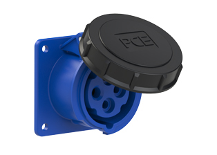 PCE 31492-9, STRAIGHT RECEPTACLE (60mmX60mm MOUNTING), 16A/20A-250V, WATERTIGHT IP67, 9h, 3P4W, BLUE.
<br>PIN & SLEEVE PANEL MOUNT RECEPTACLE. cULus, OVE approved. Conformity Standards, UL 1682, UL 1686, IEC 60309-1, IEC 60309-2, CSA C22.2 182.1, CEE, EN 60309-1, EN 60309-2.

<br><font color="yellow">Notes: </font>
<br><font color="yellow">*</font> View "Dimensional Data Sheet" for extended product detail specifications and device measurement drawing.
<br><font color="yellow">*</font> View "Associated Products 1" for general overview of devices within this product category.
<br><font color="yellow">*</font> View "Associated Products 2" to download IEC 60309 Pin & Sleeve Brochure containing the complete cULus listed range of pin & sleeve devices.
<br><font color="yellow">*</font> Select mating IEC 60309 IP44 splashproof and IP67 watertight devices individually listed below under related products. Scroll down to view.