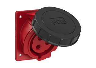 PCE 42392-7F78, ANGLED RECEPTACLE (60mmX73mm  MOUNTING), 30A-480V, WATERTIGHT IP67, 7h, 2P3W, RED.
<br>PIN & SLEEVE ANGLED PANEL MOUNT RECEPTACLE. cULus approved. Conformity Standards, UL 1682, UL 1686, IEC 60309-1, IEC 60309-2, CSA C22.2 182.1

<br><font color="yellow">Notes: </font>
<br><font color="yellow">*</font> View "Dimensional Data Sheet" for extended product detail specifications and device measurement drawing.
<br><font color="yellow">*</font> View "Associated Products 1" for general overview of devices within this product category.
<br><font color="yellow">*</font> View "Associated Products 2" to download IEC 60309 Pin & Sleeve Brochure containing the complete cULus listed range of pin & sleeve devices.
<br><font color="yellow">*</font> Select mating IEC 60309 IP44 splashproof and IP67 watertight devices individually listed below under related products. Scroll down to view.