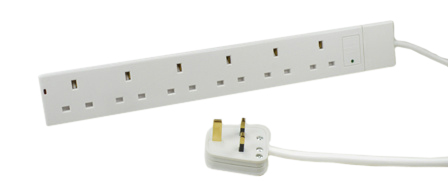 UK, BRITISH, UNITED KINGDOM 13 AMPERE-250 VOLT 6 OUTLET PDU POWER STRIP, SURGE PROTECTION, NEON INDICATOR, BS 1363A TYPE G SOCKETS (UK1-13R), SHUTTERED CONTACTS, 2 POLE-3 WIRE GROUNDING (2P+E), 2.0 METER (6FT-7IN) CORD WITH 13A-250V BS 1362 FUSED ANGLE PLUG (UK1-13P). WHITE.

<br><font color="yellow">Notes: </font> 
<br><font color="yellow">*</font> For horizontal rack mount applications use #52019, #52019-BLK rack mounting plates.
<br><font color="yellow">*</font> British, United Kingdom power cords, plugs, GFCI-RCD outlets, connectors, socket strips, extension cords, plug adapters listed below in related products. Scroll down to view.

