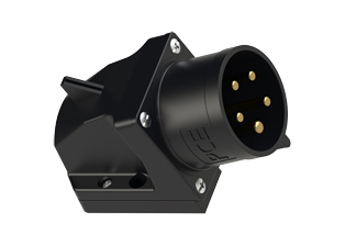 PCE 5259-5, WALL MOUNT INLET, 30A-347/600V, SURFACE MOUNT BOX, SPLASHPROOF IP44, 5h, 4P5W, BLACK.
<br>PIN & SLEEVE SURFACE, WALL MOUNT INLET. cULus approved. Conformity Standards, UL 1682, UL 1686, IEC 60309-1, IEC 60309-2, CSA C22.2 182.1

<br><font color="yellow">Notes: </font>
<br><font color="yellow">*</font> View "Dimensional Data Sheet" for extended product detail specifications and device measurement drawing.
<br><font color="yellow">*</font> View "Associated Products 1" for general overview of devices within this product category.
<br><font color="yellow">*</font> View "Associated Products 2" to download IEC 60309 Pin & Sleeve Brochure containing the complete cULus listed range of pin & sleeve devices.
<br><font color="yellow">*</font> Select mating IEC 60309 IP44 splashproof and IP67 watertight devices individually listed below under related products. Scroll down to view.