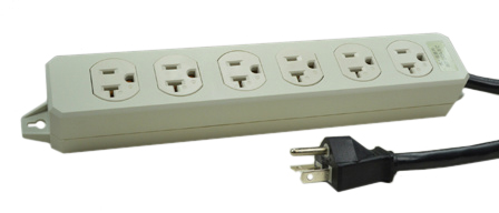 JAPAN 20 AMPERE-125 VOLT 6 OUTLET PDU POWER STRIP, JIS C 8303 TYPE B (JA3-20R) (NEMA 5-20R), 2 POLE-3 WIRE GROUNDING (2P+E), 2.5 METER (8FT-2IN) BLACK POWER CORD. GRAY. PSE, JET APPROVED. 

<br><font color="yellow">Notes: </font> 
<br><font color="yellow">*</font> #56526 outlets accepts 15A-125V NEMA 5-15P, 20A-125V NEMA 5-20P, Japan 15A-125V JA1-15P, 20A-125V JA3-20P plugs.
<br><font color="yellow">*</font> For horizontal rack mount applications use #52019, #52019-BLK mounting plates.
<br><font color="yellow">*</font> Japan power cords, plugs, outlets, connectors are listed below in related products. Scroll down to view.


 

 