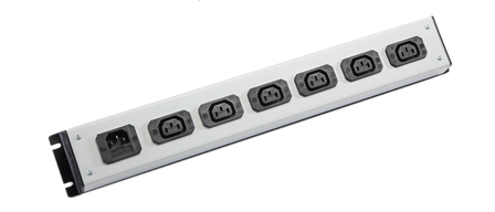 IEC 60320 C-13, C-14 10 AMPERE-250 VOLT 6 OUTLET PDU POWER STRIP, 2 POLE-3 WIRE GROUNDING (2P+E), C-14 FUSED POWER INLET. BLACK/GRAY.

<br><font color="yellow">Notes: </font> 
<br><font color="yellow">*</font> Fused C14 power inlet accepts C13, C15 detachable power cords and rewireable C13, C15 connectors.
<br><font color="yellow">*</font> Complete range of IEC60320 C13 and C19 Power Strips. <a href="https://www.internationalconfig.com/iec-60320-power-strips-multiple-outlet-pdu-power-distribution-units.asp" style="text-decoration: none">C13 and C19 Power Strips Link</a>
<br><font color="yellow">*</font> IEC 60320 C13, C14 PDU outlet strips, detachable power cords, "Y" splitter cords, C14 plugs, C13, C15 connectors, inlets, outlets, sockets, receptacles, plug adapters are listed below in related products. Scroll down to view.
 