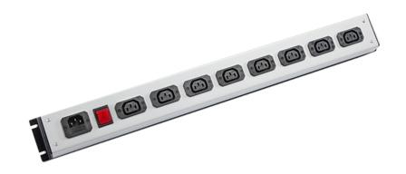 IEC 60320 C-13, C-14 10 AMPERE-250 VOLT 8 OUTLET PDU POWER STRIP, D.P. ILLUMINATED ON/OFF SWITCH, 2 POLE-3 WIRE GROUNDING (2P+E), C-14 FUSED POWER INLET. BLACK/GRAY.

<br><font color="yellow">Notes: </font> 
<br><font color="yellow">*</font> For horizontal rack applications use #52019 or #52019-BLK mounting plate.
<br><font color="yellow">*</font> Fused C14 power inlet accepts C13, C15 detachable power cords and rewireable C13, C15 connectors.
<br><font color="yellow">*</font> Complete range of IEC60320 C13 and C19 Power Strips. <a href="https://www.internationalconfig.com/iec-60320-power-strips-multiple-outlet-pdu-power-distribution-units.asp" style="text-decoration: none">C13 and C19 Power Strips Link</a>
<br><font color="yellow">*</font> IEC 60320 C13, C14 PDU outlet strips, detachable power cords, "Y" splitter cords, C14 plugs, C13, C15 connectors, inlets, outlets, sockets, receptacles, plug adapters are listed below in related products. Scroll down to view.
