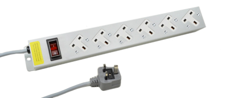 BRITISH, UNITED KINGDOM 13 AMPERE-250 VOLT BS 1363A TYPE G [UK1-13R] 6 RIGHT ANGLE SOCKET PDU POWER STRIP, SHUTTERED CONTACTS, ILLUMINATED 12 AMP. D.P. CIRCUIT BREAKER, 2 POLE-3 WIRE GROUNDING (2P+E), SURFACE OR "19 IN" RACK MOUNT, METAL ENCLOSURE, 2.0 METER (6FT-7IN) CORD, [UK1-13P] BS 1362 13 AMP. FUSED PLUG. GRAY.

<br><font color="yellow">Notes: </font> 
<br><font color="yellow">*</font> Operating Temp. = 0�C to +60�C.
<br><font color="yellow">*</font> Storage Temp. = -10�C to +70�C.
<br><font color="yellow">*</font> British, United Kingdom power cords, plugs, GFCI-RCD outlets, connectors, socket strips, extension cords, plug adapters listed below in related products. Scroll down to view.
