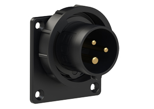 PCE 61392-5, STRAIGHT INLET (60mmX60mm MOUNTING), 20A-277V, WATERTIGHT IP67, 5h, 2P3W, GRAY.
<br>PIN & SLEEVE PANEL MOUNT INLET. cULus approved. Conformity Standards, UL 1682, UL 1686, IEC 60309-1, IEC 60309-2, CSA C22.2 182.1

<br><font color="yellow">Notes: </font>
<br><font color="yellow">*</font> Part number 61392-5 electrical rating color code is gray however this device is produced in color all black due to low volume.
<br><font color="yellow">*</font> View "Dimensional Data Sheet" for extended product detail specifications and device measurement drawing.
<br><font color="yellow">*</font> View "Associated Products 1" for general overview of devices within this product category.
<br><font color="yellow">*</font> View "Associated Products 2" to download IEC 60309 Pin & Sleeve Brochure containing the complete cULus listed range of pin & sleeve devices.
<br><font color="yellow">*</font> Select mating IEC 60309 IP44 splashproof and IP67 watertight devices individually listed below under related products. Scroll down to view.