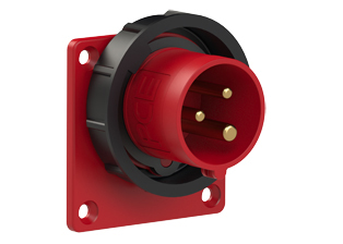 PCE 61392-7, STRAIGHT INLET (60mmX60mm MOUNTING), 20A-480V, WATERTIGHT IP67, 7h, 2P3W, RED.
<br>PIN & SLEEVE PANEL MOUNT INLET. cULus approved. Conformity Standards, UL 1682, UL 1686, IEC 60309-1, IEC 60309-2, CSA C22.2 182.1

<br><font color="yellow">Notes: </font>
<br><font color="yellow">*</font> View "Dimensional Data Sheet" for extended product detail specifications and device measurement drawing.
<br><font color="yellow">*</font> View "Associated Products 1" for general overview of devices within this product category.
<br><font color="yellow">*</font> View "Associated Products 2" to download IEC 60309 Pin & Sleeve Brochure containing the complete cULus listed range of pin & sleeve devices.
<br><font color="yellow">*</font> Select mating IEC 60309 IP44 splashproof and IP67 watertight devices individually listed below under related products. Scroll down to view.