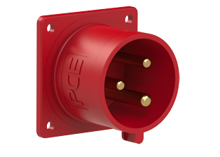 PCE 6239-7, STRAIGHT INLET (56mmX56mm MOUNTING), 30A-480V, SPLASHPROOF IP44, 7h, 2P3W, RED.
<br>PIN & SLEEVE PANEL MOUNT INLET. cULus approved. Conformity Standards, UL 1682, UL 1686, IEC 60309-1, IEC 60309-2, CSA C22.2 182.1

<br><font color="yellow">Notes: </font>
<br><font color="yellow">*</font> View "Dimensional Data Sheet" for extended product detail specifications and device measurement drawing.
<br><font color="yellow">*</font> View "Associated Products 1" for general overview of devices within this product category.
<br><font color="yellow">*</font> View "Associated Products 2" to download IEC 60309 Pin & Sleeve Brochure containing the complete cULus listed range of pin & sleeve devices.
<br><font color="yellow">*</font> Select mating IEC 60309 IP44 splashproof and IP67 watertight devices individually listed below under related products. Scroll down to view.