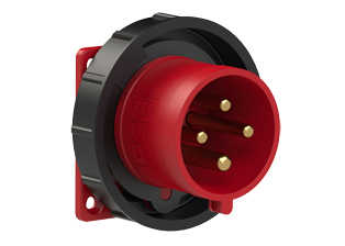 PCE 62492-6, STRAIGHT INLET (60mmX60mm MOUNTING), 30A/32A-380V, WATERTIGHT IP67, 6h, 3P4W, RED.
<br>PIN & SLEEVE PANEL MOUNT INLET. cULus, OVE approved. Conformity Standards, UL 1682, UL 1686, IEC 60309-1, IEC 60309-2, CSA C22.2 182.1, CEE, EN 60309-1, EN 60309-2.

<br><font color="yellow">Notes: </font>
<br><font color="yellow">*</font> View "Dimensional Data Sheet" for extended product detail specifications and device measurement drawing.
<br><font color="yellow">*</font> View "Associated Products 1" for general overview of devices within this product category.
<br><font color="yellow">*</font> View "Associated Products 2" to download IEC 60309 Pin & Sleeve Brochure containing the complete cULus listed range of pin & sleeve devices.
<br><font color="yellow">*</font> Select mating IEC 60309 IP44 splashproof and IP67 watertight devices individually listed below under related products. Scroll down to view.