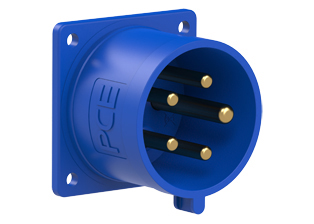 PCE 6259-9, STRAIGHT INLET (56mmX56mm MOUNTING), 30A/32A-120/208V, SPLASHPROOF IP44, 9h, 4P5W, BLUE.
<br>PIN & SLEEVE PANEL MOUNT INLET. cULus, OVE approved. Conformity Standards, UL 1682, UL 1686, IEC 60309-1, IEC 60309-2, CSA C22.2 182.1, CEE, EN 60309-1, EN 60309-2.

<br><font color="yellow">Notes: </font>
<br><font color="yellow">*</font> View "Dimensional Data Sheet" for extended product detail specifications and device measurement drawing.
<br><font color="yellow">*</font> View "Associated Products 1" for general overview of devices within this product category.
<br><font color="yellow">*</font> View "Associated Products 2" to download IEC 60309 Pin & Sleeve Brochure containing the complete cULus listed range of pin & sleeve devices.
<br><font color="yellow">*</font> Select mating IEC 60309 IP44 splashproof and IP67 watertight devices individually listed below under related products. Scroll down to view.