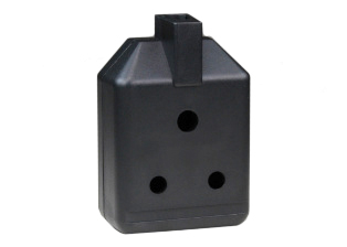 INDIA CONNECTOR, 15 AMPERE-250 VOLT, REWIREABLE CONNECTOR, TYPE M, IN1-16R, SHUTTERED CONTACTS, 2 POLE-3 WIRE GROUNDING (2P+E). BLACK. 

<br><font color="yellow">Notes: </font> 
<br><font color="yellow">*</font> Accepts India 16 amp plugs
<br><font color="yellow">*</font> Max amperage usage <font color="yellow"> * </font> 15 amps