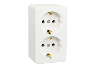 Audiocrast Rhodium Gold Plated Schuko Female Panel Mount Socket – Type F German Base