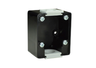 WEATHERPROOF IP44, IP54 ** RATED SURFACE MOUNT WALL BOX FOR PANEL MOUNT OUTLETS. BLACK.

<br><font color="yellow">Notes: </font> 
<br><font color="yellow">*</font> Din rail mountable, use #70125-DIN bracket.
<br><font color="yellow">*</font> Gaskets provided with mating outlets.
<br><font color="yellow">*</font> Wall box accepts "lift lid" weatherproof outlets and standard versions.
<br><font color="yellow">*</font> **Wall box #70125 is IP44, IP54 rated when combined with IP44, IP54 rated outlets.
<br><font color="yellow">*</font> View print for specific outlets that can be mounted on wall box.
<br><font color="yellow">*</font> Outlets, sockets, receptacles, wall plates and accessories are listed below in related products. Scroll down to view.
