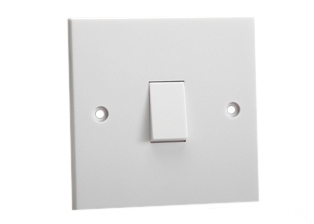 EUROPEAN THREE WAY (TWO WAY), 10 AMPERE-250 VOLT ON/OFF SWITCH, (86mmX86mm Size), SCREW TERMINALS. WHITE.
<br><font color="yellow">Notes: </font> 
<BR> <font color="yellow">*</font> Switch mounts on European, British wall boxes with 60mm (60.3mm) centers.
<br><font color="yellow">*</font> View # 72350X47D, 72350X35D, 72350X25D, 72350-F, 72360, 72360-RED wall box series. Not for use with # 77190 wall box.
<br><font color="yellow">*</font> Weatherproof cover available, IP55 rated # 74790-A.
<BR><font color="yellow">*</font> Weatherproof enclosure available # 74790X45 (IP66 rated).  