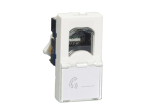 RJ45, CAT6 UTP LCS2 JACK (ISDN/INTERNET) 22.5mmX45mm MODULAR SIZE, SHUTTERED CONTACTS, INSULATION DISPLACEMENT TERMINALS, LABEL HOLDER. WHITE. 

<br><font color="yellow">Notes: </font>  
<br><font color="yellow">*</font> Mounts on American 2X4 wall boxes, requires frame # 79170X45-N & # 79140X45-N wall plate (White, SS). 
<br> <font color="yellow">*</font> Mounts on American 4X4 wall boxes, requires frame # 79210X45-N & # 79215X45-N wall plate (White) & blank 79590X45.
<br><font color="yellow">*</font> Mounts on European wall boxes (60mm on center), requires frame # 79250X45-N & wall plate # 79266X45-N.
<br><font color="yellow">*</font> Surface mount insulated wall boxes # 680601X45 series. Surface mount Metal wall boxes # 79240X45 series.
<br><font color="yellow">*</font> Surface mount weatherproof, IP66 rated. Requires frame # 730091X45 & # 74790X45 wall box.
<br><font color="yellow">*</font> Panel mount frames # 79110X45, # 79110X45-ALU. <a href="https://www.internationalconfig.com/catalog_pages/pg94.pdf" style="text-decoration: none" target="_blank"> Panel Mount Instruction Guide</a>
<br><font color="yellow">*</font> Complete range of modular devices and mounting component options. <a href="https://www.internationalconfig.com/modular_electrical_devices.asp" style="text-decoration: none">Modular Devices Link</a>
 <br><font color="yellow">*</font> Wall plates, boxes, outlets, switches, modular GFCI/RCD and circuit breakers are listed below. Scroll down to view.