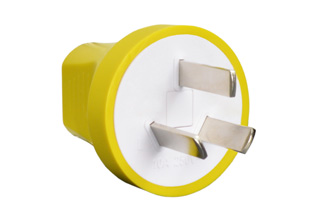 CHINA PLUG, 10 AMPERE-250 VOLT, TYPE I PLUG, (CH1-10P), REWIREABLE STRAIGHT PLUG, 2 POLE-3 WIRE GROUNDING (2P+E). YELLOW. 

<br><font color="yellow">Notes: </font> 
<br><font color="yellow">*</font> MAX. CORD SIZE: 0.443 (11mm).
<br><font color="yellow">*</font> TERMINAL SCREW TORQUE: 1Nm, CORD GRIP SCREW TORQUE: 1Nm.
<br><font color="yellow">*</font> MATERIAL: PVC, OPERATING / STORAGE TEMP: -10C + 40C.
<br><font color="yellow">*</font> Plug connects with China CH1-10R (10A-250V) outlets only.
<br><font color="yellow">*</font> China 16 Ampere-250 Volt (CH2-16P) Plugs, Power Cords cords available. View  # <a href="https://internationalconfig.com/icc6.asp?item=74640-YL" style="text-decoration: none">74640-YL</a>

 