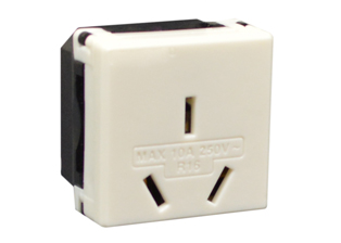 CHINA 10 AMPERE 250 VOLT MODULAR OUTLET, 36mmX36mm SIZE, GB 2099-1, GB 1002 TYPE I (CH1-10R), 2 POLE-3 WIRE GROUNDING (2P+E). IVORY. 

<br><font color="yellow">Notes: </font> 
<br><font color="yellow">*</font> Mounts on American 2x4, 4x4 wall boxes. Surface mounts on wall boxes # 74225, 84225-AR.

<br><font color="yellow">*</font> Mounts on European one gang wall boxes with (60mm) mounting centers # 72350X35D, 72350-F, 77190, 72360.

<br><font color="yellow">*</font> Mounts on European two gang wall boxes with (120mm) mounting centers # 72355X35D, 72355-F, 72365.


<br><font color="yellow">*</font> Panel mount on frame # 74970-W. DIN Rail mount on frame # 74970-DIN.  

<br><font color="yellow">*</font> Mounts in "12", "3", "6", "9" clock hour positions on wall plates / mounting frames.
<br><font color="yellow">*</font> Wall plates, GFCI/RCD outlets, PDU strips, circuit breakers, plug adapters listed below in related products. Scroll down to view.

<br><font color="yellow">*</font> Contact sales for product application assistance.  
