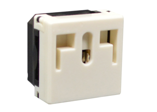 16A-250V Locking Modular Outlet, Ivory