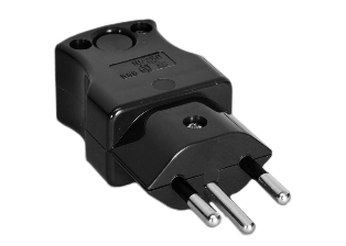 SWISS PLUG, 10 AMPERE-250 VOLT, SEV (SN 441011 CH-TYP 12), (SW1-10P) TYPE J PLUG, INSULATED PINS, REWIREABLE PLUG, 2 POLE-3 WIRE GROUNDING (2P+E), CORD DIA. = 0.394", NYLON, HIGH IMPACT RESISTANT. BLACK. 

<br><font color="yellow">Notes: </font> 
<br><font color="yellow">*</font> Terminal screw torque = 0.5Nm, Cord grip screw torque = 0.8Nm, Housing screw torque = 0.5Nm.
<br><font color="yellow">*</font> Scroll down to view additional related products.