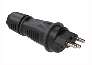 SWISS PLUG, 16 AMPERE-250 VOLT, SN 441011 TYP 23, IP55, (SW1-16P) TYPE J PLUG, INSULATED PINS, REWIREABLE PLUG, 2 POLE-3 WIRE GROUNDING (2P+E), CORD DIA. ACCEPTED 6.4mm-14.5mm, PA6, TPE, THERMOPLASTIC (HIGH IMPACT RESISTANT). BLACK. 

<br><font color="yellow">Notes: </font> 
<br><font color="yellow">*</font> Use 76540-SP with receptacle 76520-NS to maintain IP55 rating while in use.
<br><font color="yellow">*</font> Plug accepts 1.5mm to 2.5mm gauge wire sizes.
<br><font color="yellow">*</font> Nickel plated screw terminals. Terminal screw torque = 80 Ncm, Housing screw torque = 80 Ncm, Strain relief torque = 500 Ncm.
<br><font color="yellow">*</font> Operating temp. = -25�C to +40�C. <br><font color="yellow">*</font> Materials = PA6, TPE, THERMOPLASTIC.
<br><font color="yellow">*</font> Scroll down to view additional related products.