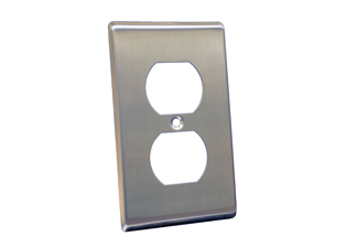 JAPAN DUPLEX OUTLET WALL PLATE, STAINLESS STEEL.

<br><font color="yellow">Notes: </font> 
<br><font color="yellow">*</font> Wall plate for Japan #78500, #78500-BK outlets.