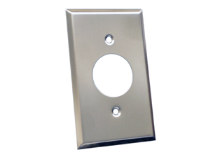 JAPAN SINGLE OUTLET WALL PLATE, STAINLESS STEEL.

<br><font color="yellow">Notes: </font> 
<br><font color="yellow">*</font> Wall plate for Japan #78520, #78520-BK outlets.
