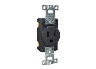 JAPAN 15 AMPERE-125 VOLT OUTLET, JIS C 8303 TYPE B (JA1-15R) NEMA 5-15R, IMPACT RESISTANT NYLON BODY, 2 POLE-3 WIRE GROUNDING (2P+E), BACK OR SIDE WIRED. BLACK. PSE, JET APPROVED.

<br><font color="yellow">Notes: </font> 
<br><font color="yellow">*</font> Outlet mounts on American 2x4 wall boxes. Mating wall plate #78503.
<br><font color="yellow">*</font> Outlet accepts 15A-125V American NEMA 5-15P, NEMA 1-15P plugs, Japan JA1-15P plugs.
<br><font color="yellow">*</font> Locking version available #78520-LK-BK. Prevents accidental disconnects.
<br><font color="yellow">*</font> Japan power cords, plugs, outlets, connectors are listed below in related products. Scroll down to view.
