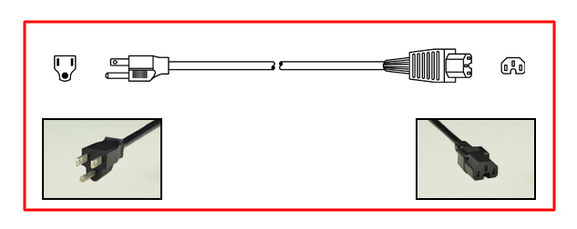 Pin IEC-60320 C15. Prise femelle droit