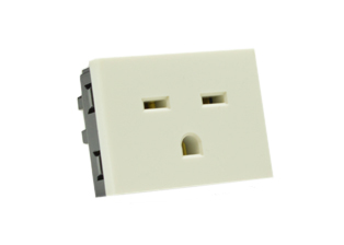 AMERICA 15A-250V NEMA 6-15R TYPE B, MODULAR OUTLET, 37mmX50mm SIZE, 2 POLE-3 WIRE GROUNDING (2P+E), WALL BOX, PANEL, DIN RAIL MOUNT. WHITE. Terminal screws torque = 0.5Nm.
 
<br><font color="yellow">Notes: </font> 

<br><font color="yellow">*</font> Outlet mounts on American 2x4 wall boxes. Requires frame # 84202-F & wall plate # 84702 (White).  Options: Dark Gray, Chrome.

<br><font color="yellow">*</font> Weatherproof Cover # 84202-WP, IP 55 rated, Mounts on American 2X4 Wall box or Panel Mount.   
  
<br><font color="yellow">*</font> Outlet mounts on American 4x4 wall boxes. Requires frame # 84203-F & wall plate # 84705 (White).  Options: Dark Gray, Chrome. 
 
<br><font color="yellow">*</font> Outlet Panel Mounts. Requires frame # 84455 (White) Option: Dark Gray. DIN Rail mount. Requires frame # 84449. White. 

<br><font color="yellow">*</font> Surface mount wall boxes, View # 84443 series. Surface mount weatherproof box , IP 55 rated # 84446. White.

 <br><font color="yellow">*</font> Scroll down in related products to view America, South America, Argentina, Brazil, Chile, Peru plugs, outlets, GFCI/RCD sockets, power cords, power strips, plug adapters for all South America countries.

  
 
 