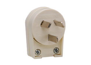 ARGENTINA 10 AMPERE-250 VOLT ANGLE PLUG TYPE I  (AR1-10P), 2 POLE 3 WIRE GROUNDING (2P+E), O.D. CORD GRIP = 13mm (0.510") DIA., WHITE.

<br><font color="yellow">Notes: </font> 
<br><font color="yellow">*</font> Angle plug design allows cord to exit left, right, up or down.
<br><font color="yellow">*</font> Terminal screw torque = 0.5Nm, Assembly screw = 0.3Nm.

