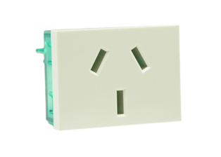 ARGENTINA 20A-250V MODULAR OUTLET TYPE I (AR2-20R), 37mmX50mm SIZE, SHUTTERED CONTACTS, 2 POLE-3 WIRE GROUNDING (2P+E), WALL BOX, PANEL, DIN RAIL MOUNT. WHITE. Terminal screws torque = 0.8Nm 
 

<br><font color="yellow">Notes: </font> 

<br><font color="yellow">*</font> Outlet mounts on American 2x4 wall boxes. Requires frame # 84202-F & wall plate # 84702 (White).  Options: Dark Gray, Chrome.

<br><font color="yellow">*</font> Weatherproof Cover # 84202-WP, IP 55 rated, Mounts on American 2X4 Wall box or Panel Mount.   
  
<br><font color="yellow">*</font> Outlet mounts on American 4x4 wall boxes. Requires frame # 84203-F & wall plate # 84705 (White).  Options: Dark Gray, Chrome. 
 
<br><font color="yellow">*</font> Outlet Panel Mounts. Requires frame # 84455 (White) Option: Dark Gray. DIN Rail mount. Requires frame # 84449. White. 

<br><font color="yellow">*</font> Surface mount wall boxes, View # 84443 series. Surface mount weatherproof box , IP 55 rated # 84446. White.

 <br><font color="yellow">*</font> Scroll down in related products to view South America, Argentina, Brazil, Chile, Peru plugs, outlets, GFCI/RCD sockets, power cords, power strips, plug adapters for all South America countries.
 
