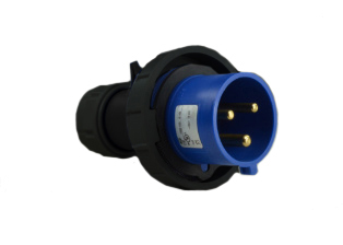 63 Amp Appliance Inlet Plug 3 Pin Blue 220-250V Waterproof IP67 2P+E 63A 240V 
