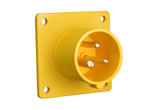 IEC 60309 (4h) PIN & SLEEVE PANEL MOUNT FLANGED INLET, 20 AMPERE-120 VOLT, SPLASHPROOF (IP44), 2 POLE-3 WIRE GROUNDING (2P+E), CEE 17, IEC 309, NYLON (POLYAMIDE BODY), OPERATING TEMP. = -25�C TO +80�C. 56mmX56mm C TO C MOUNTING. YELLOW.

<br><font color="yellow">Notes: </font> 
<br><font color="yellow">*</font> 888-6134-NS has internal wiring polarity orientation designed for use in North America and therefore is C(UL)US approved. If point of use for this product is outside North America use our 999 series pin and sleeve devices which meet approvals and polarity requirements for European countries. <a href="https://internationalconfig.com/icc6.asp?item=999-6134-NS" style="text-decoration: none">999 Series Link</a>
<br><font color="yellow">*</font> Scroll down to view additional yellow IEC 60309 (4h) devices listed below in the related products or download the IEC 60309 Pin & Sleeve Brochure to view the entire range of pin and sleeve devices.



